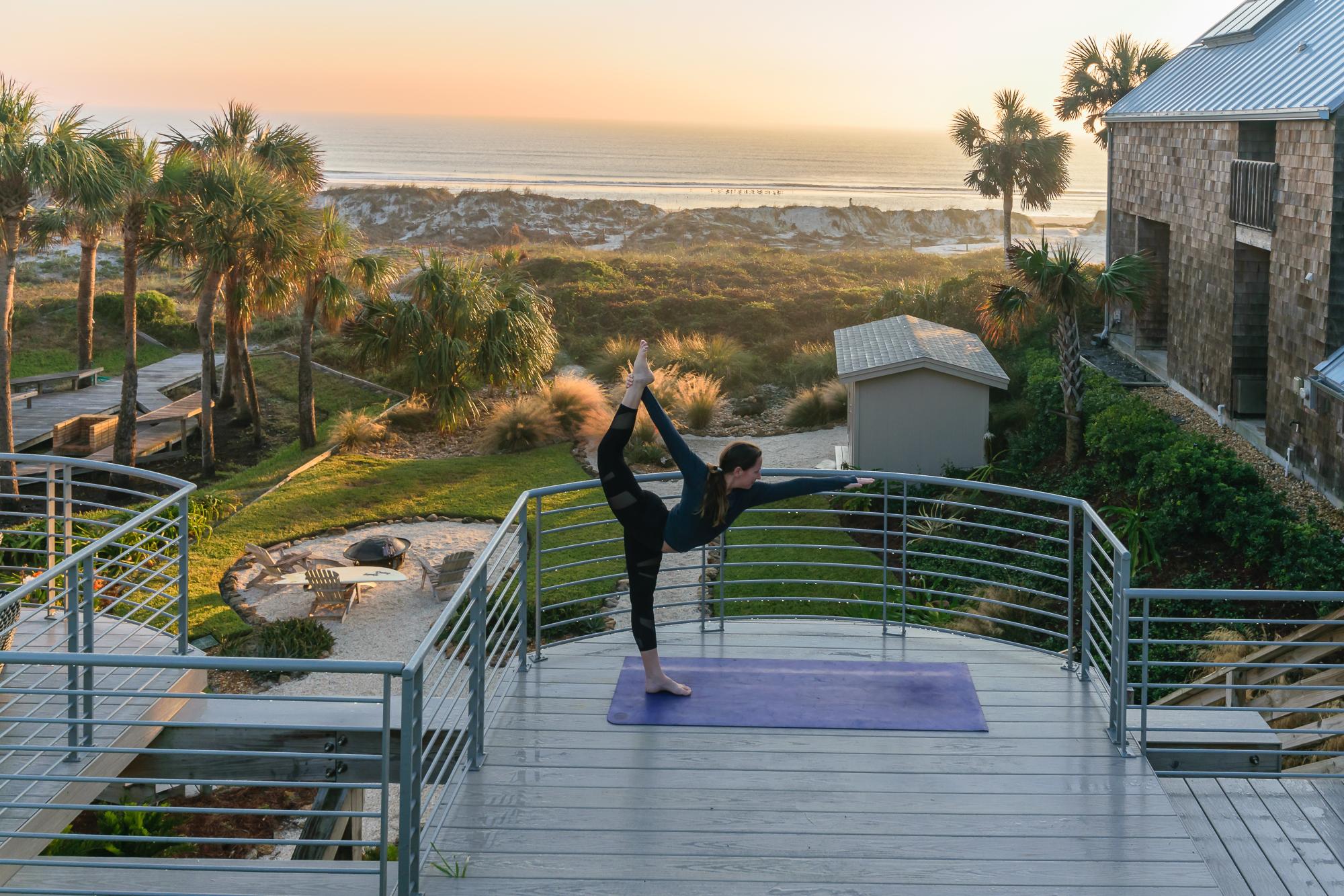 Deck with Yoga Feature